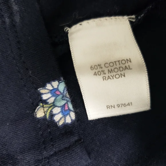 J. Jill Halter Neckline Sleeveless Tunic Navy Tile Print Size Small Petite - Picture 7 of 8